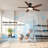 52" 5-Blade Modern Ceiling Fans with Lights and Remote Control-114222874