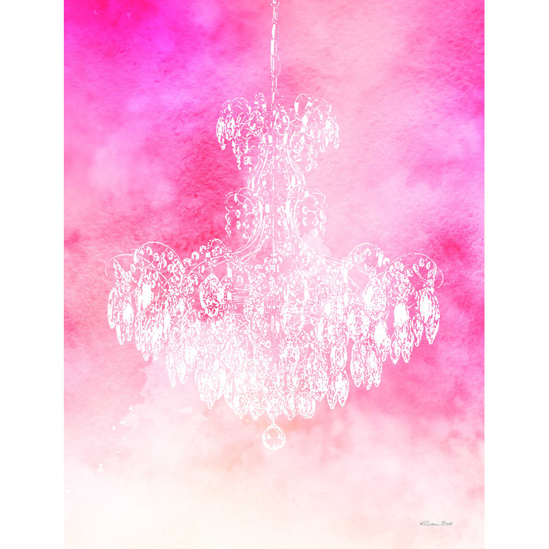 «Chandelier Glam 1», impression sur toile tendue, H 16 po x l 12 po