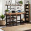 Bureau de travail Bridgevine Home Sausalito 60 po, aucun assemblage requis, finition whisky