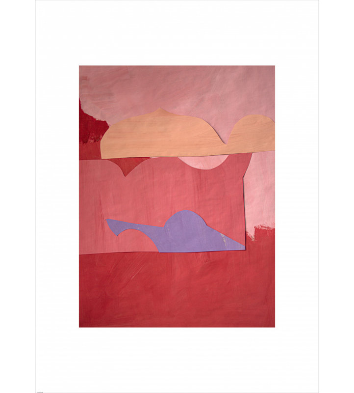Abstract Sunset Shapes by Cyrille Gulassa — Abstract Wall Art, 16 × 24, Framed Canvas, Tan
