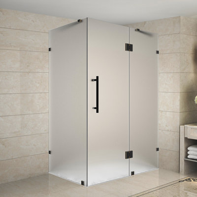 Cabine de douche rectangulaire à charnière 37 po x 72 po Avalux
