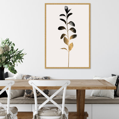 Monochromatic No 9 Beige by Wilkie Framed Canvas Wall Art Print