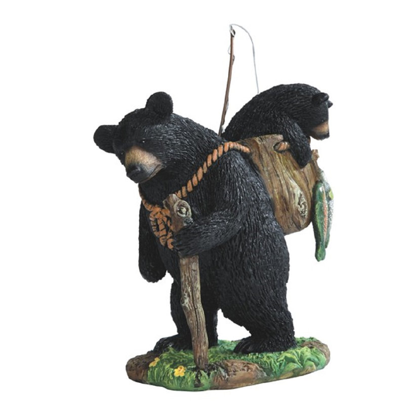 Figurine saumon avec ours Swigart