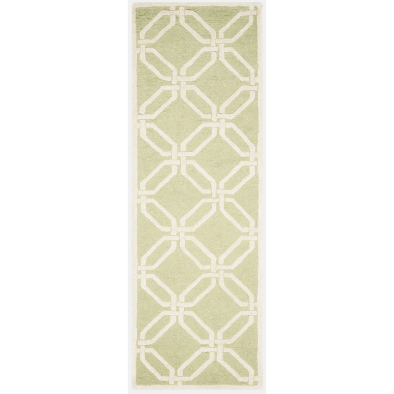 Cambridge Hand Tufted Wool Geometric Rug, Runner 2'6" x 8'