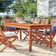 Sonlin Rectangular Eucalyptus Outdoor Dining Table