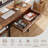 17 Stories 40" Computer Desk w/ Charging Station Drawer & Adjustable Shelf Headphone Hooks