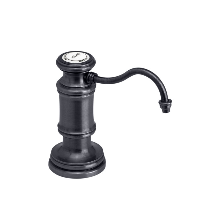 Traditional Soap/Lotion Dispenser - Hook Spout, Black-Oil Rubbed Bronze