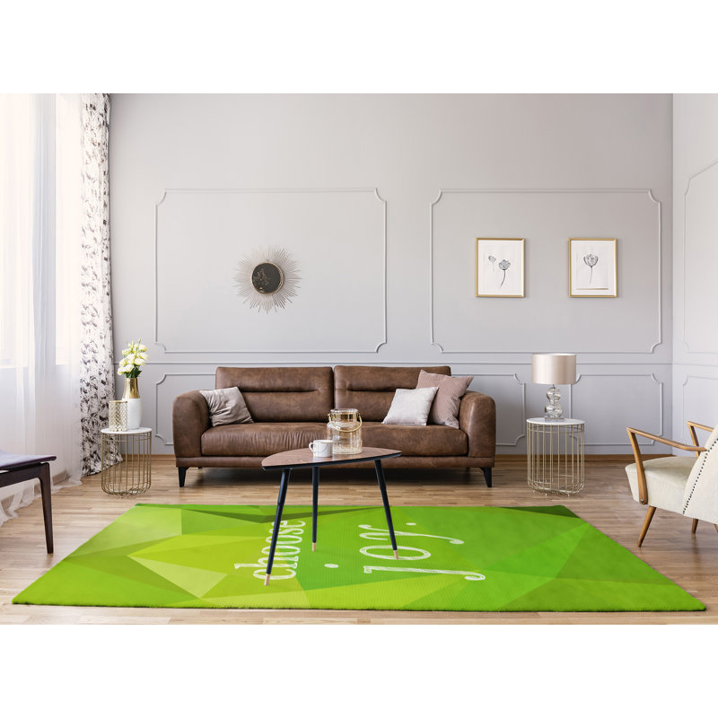 Quotes Chenille Indoor Rug, Rectangle 5' x 7'