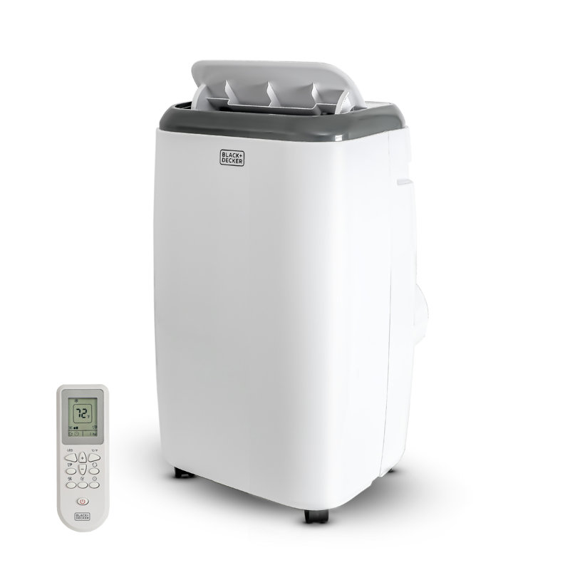 BPT Series BLACK+DECKER 5,000 BTU SACC/CEC Portable Air Conditioner, 350 Sq. Ft., 8,000 BTU ASHRAE 128, White