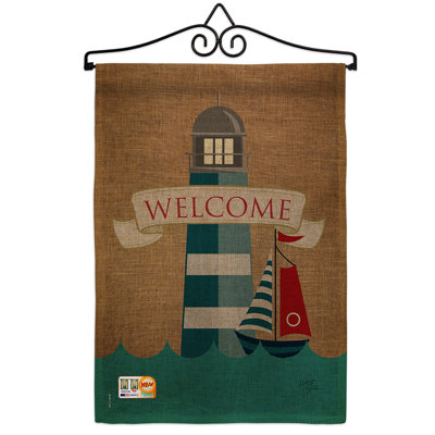 Double Sided 18.5'' H x 13'' W Burlap Garden Flag