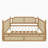 Traditional Style Rattan Daybed with 2 Drawers-399893489-384277236