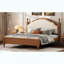 Grand lit plateforme en bois avec tête de lit tapissier-570832038-570832088