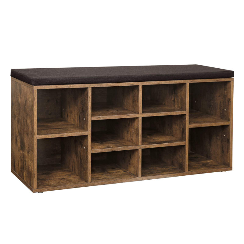10 Pair Shoe Storage Bench