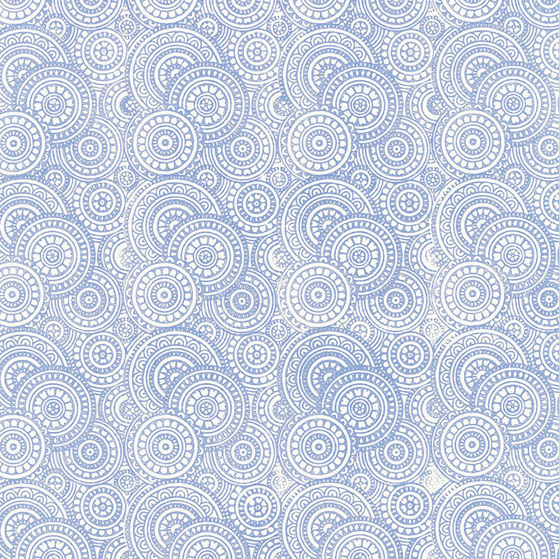 Papier peint Sadari, Bleu faïence