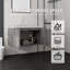 Meuble-lavabo flottant avec comptoir en marbre de culture et porte à fermeture en douceur-1193858199