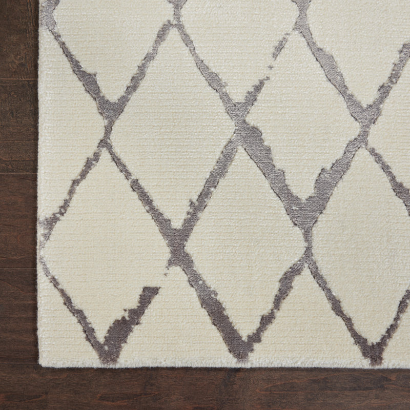 Eddison Viscose Geometric Indoor Rug, Rectangle 2'3" x 3'