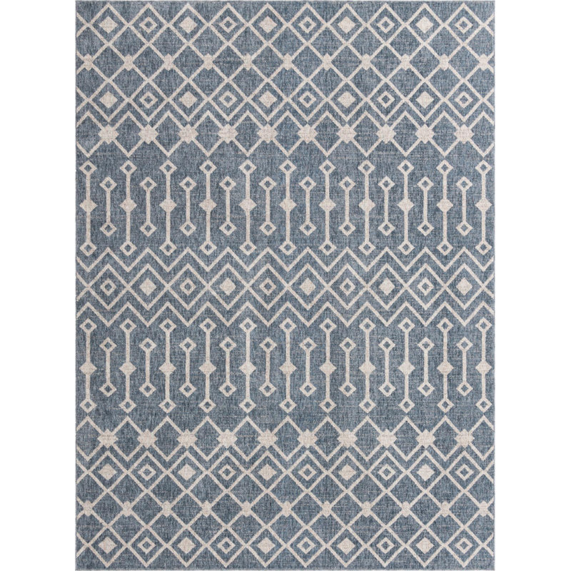 Abstract Indoor Rug, Rectangle 7'10" x 10'