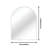 Metal Framed Arched Bathrrom Mirror-1235201851