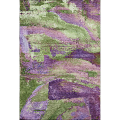 Premium Machine Washable Mayfield AMF2040 Abstract Rug