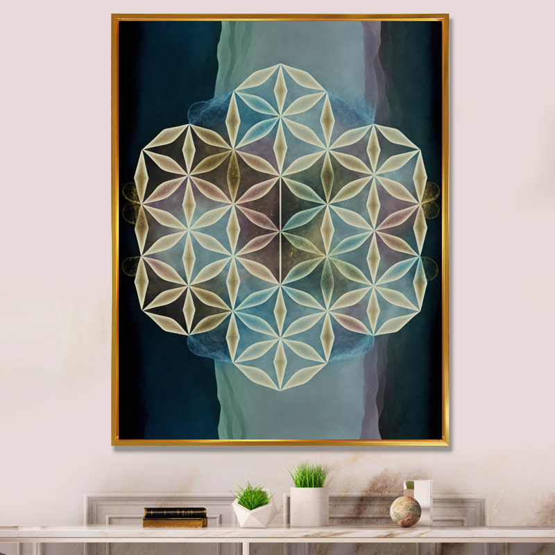 «Antique Sacred Retro Designs II», reproduction sur toile flottante, L 34 po x H 44 po, Or