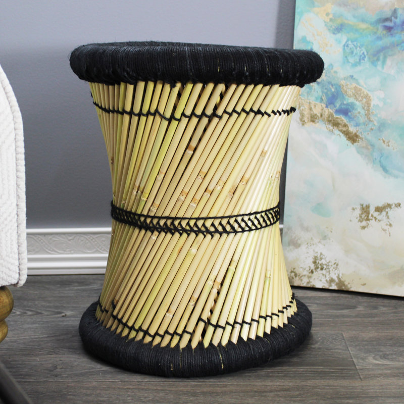 Tabouret d'appoint Barkhamsted Reed, Noir