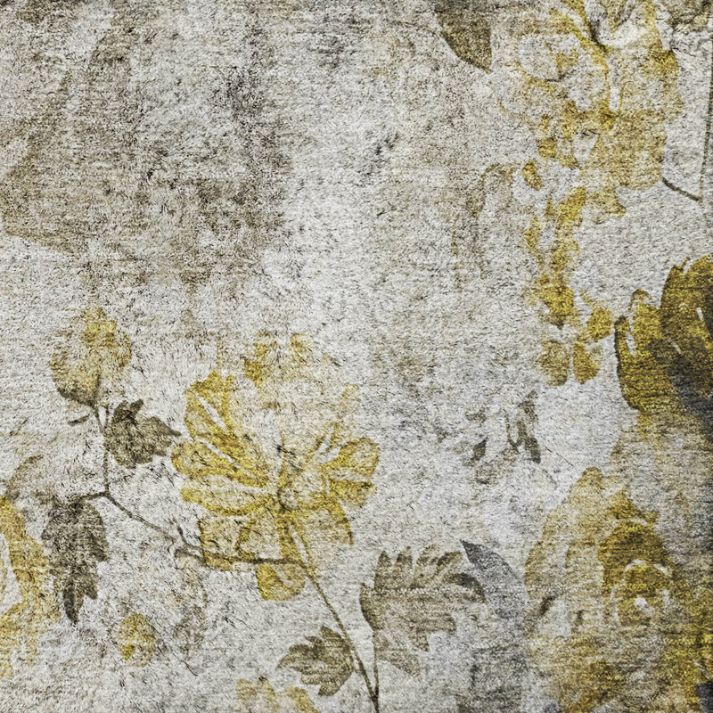 Tapis à poil long de qualité supérieure lavable à la machine ADS724, Taupe, 8 pi x 10 pi