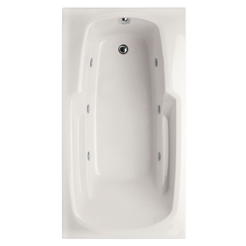 Builder 7236 72'' L Whirlpool Bathtub, White