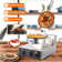 Machine à cône de crème glacée commerciale en acier inoxydable 1200w 110v