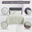 Charleston Collection 100% Cotton Bedding sets, Machine Washable Soft and Breathable 4-piece Chenille Bedspread & Sham with Geometric Embroidery, All season-893647302-806346224