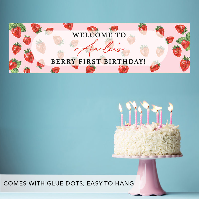 Bannière d'anniversaire en papier