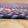 Farmhouse Braided Cotton Blue / Red Area Rug