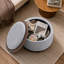 Grande table basse ronde avec repose-pieds et rangement-2076589076