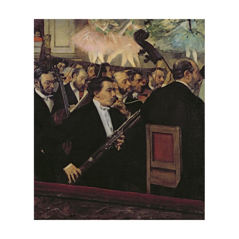 «The Opera Orchester» par Edgar Degas - estampe numérique, H 28 po x l 22 po