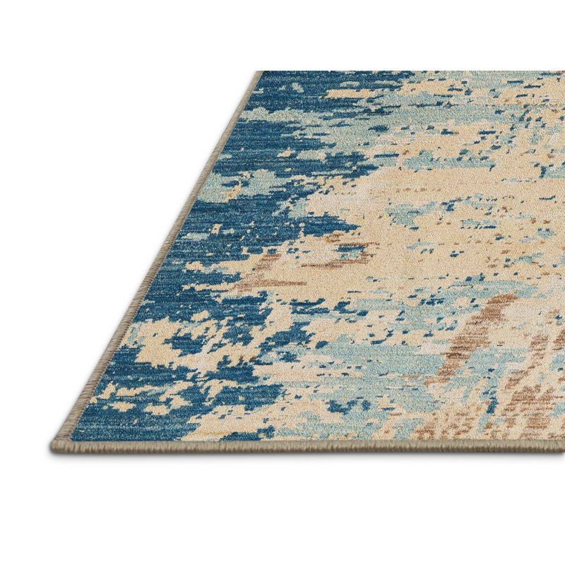 Abstract Indoor Rug, Rectangle 7' x 9'