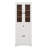 67.2 Inch Elegant Bathroom Storage Unit Featuring  Glass Doors Adjustable Shelves Plus A Drawer-470132462