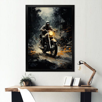 «Vintage Durty Bike Memory On The Road I»