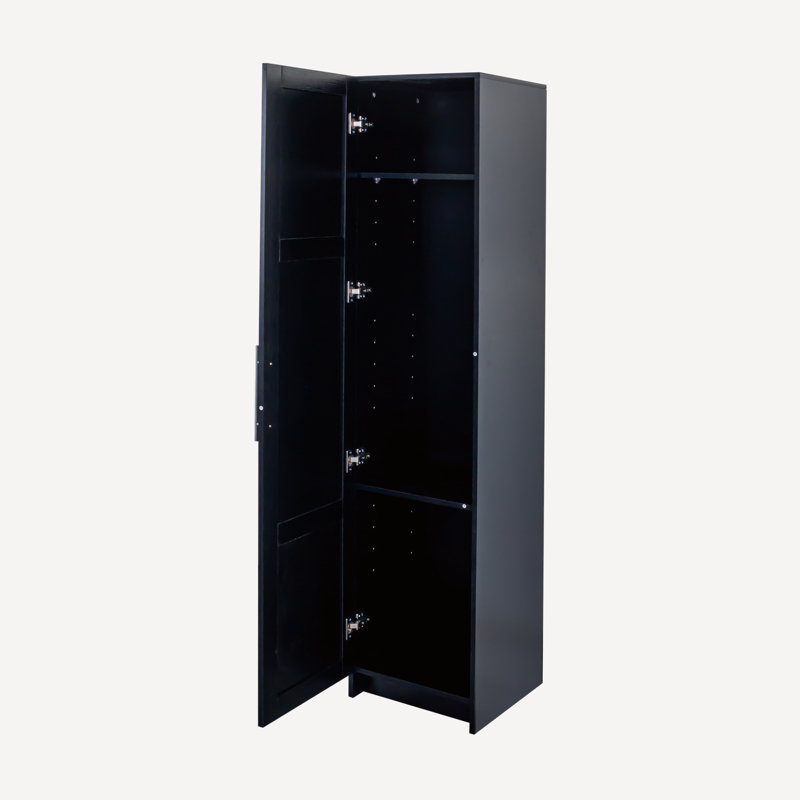 Bathroom Storage Cabinet with Movable Shelves, Black