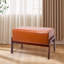 Tabouret en bois rembourré Mid Century-296692394