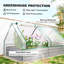 Planter Box 185*95*92 cm Metal 1 Piece Raised Bed Greenhouse Multicolor with Roll-up Window Cover
