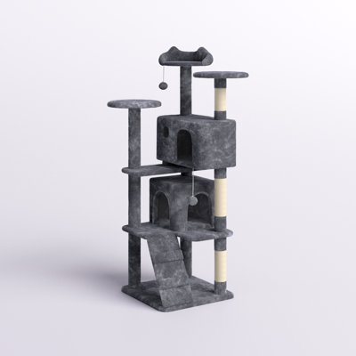 Suzette 70" Multilevel Indoor Cat Tree Tower for Small Medium Cats