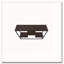 Table d'appoint, console, vestibule, étroit, canapé, salon, chambre à coucher, stratifié brun, métal noir, contemporain, moderne