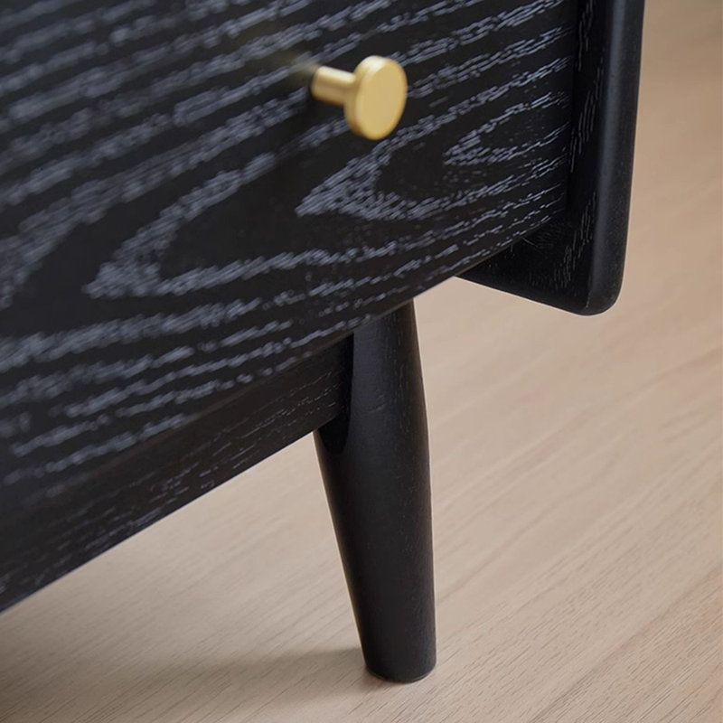 Light luxury black classic bookcase