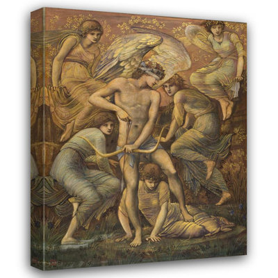"Cupid's Hunting Fields" by  Sir Edward Coley Burne-Jones - Gallery Wrap Canvas Wall Art