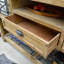 Console rectangulaire en bois manufacturé brun massif