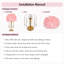 Pink Feather Table Lamp with Crystal Beaded Shade, Glam Gold Accent Bedside Lamp with Included E26 Bulb
