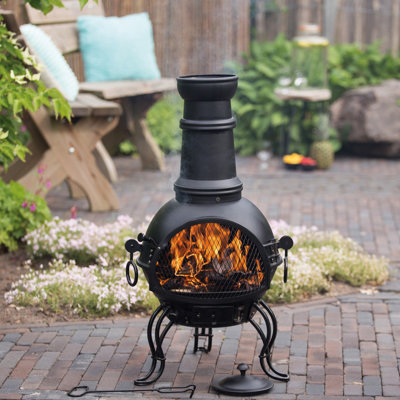RedFire Fireplace with Grill "Cadiz" Classical Steel