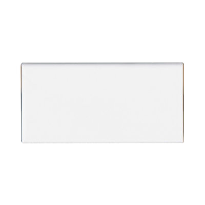 Traditions 6" x 3" Ceramic Bullnose Tile Trim in Ice White