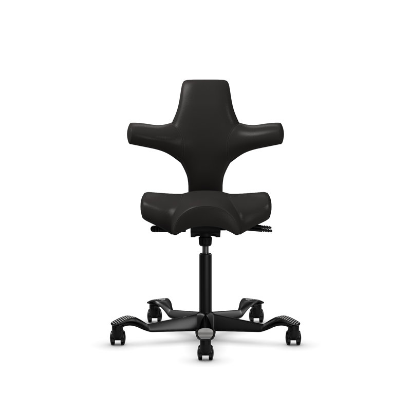 HÅG Capisco Adjustable Standard Height Chair , Black, Standard , Black Onyx 