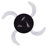 Meridian 48" Retractable Blade Ceiling Fan with Light and Remote, Modern Fandelier Ceiling Fan, Patented Design Technology, Stronger Thicker Blades, Black-1912405938