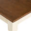 Table rectangulaire avec pieds en chêne foncé, H 29,53 po x l 28,93 po x L 49,88 po
